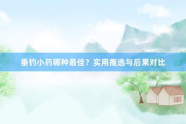 垂钓小药哪种最佳？实用推选与后果对比