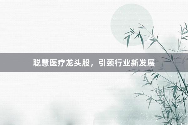 聪慧医疗龙头股，引颈行业新发展